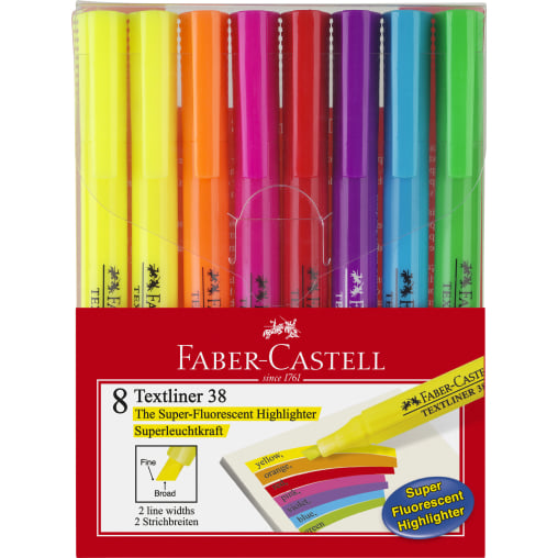Faber-Castell Textliner 38 Textmarker, bunt
