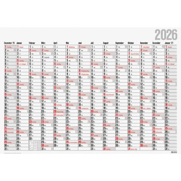 Plakatkalender 98x68,5cm 14 Monate Kalendarium 2026 Plakatkalender 98x68,5cm 14 Monate Kalendarium 2026 - Bild-Darstellung des Produktes 1