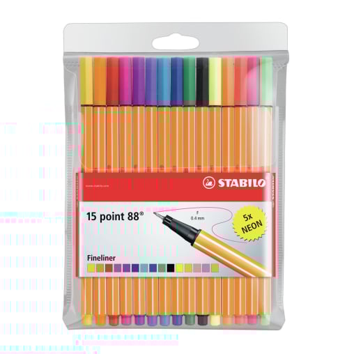 STABILO® point 88 Tintenfeinschreiber, inkl. Neonfarben