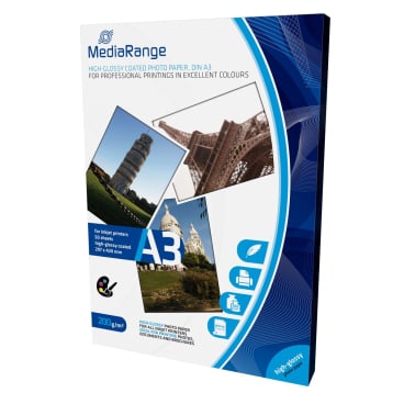 DIN A3 Fotopapier für Tintenstrahldrucker hochglänzend 200g 50 Blatt. DIN A3 Fotopapier für Tintenstrahldrucker hochglänzend 200g 50 Blatt. - Bild-Darstellung des Produktes 1