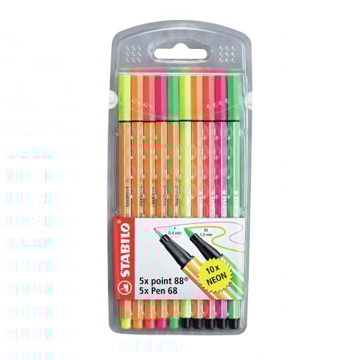 STABILO® point 88 Fineliner + point 68 Fasermaler, Neon
