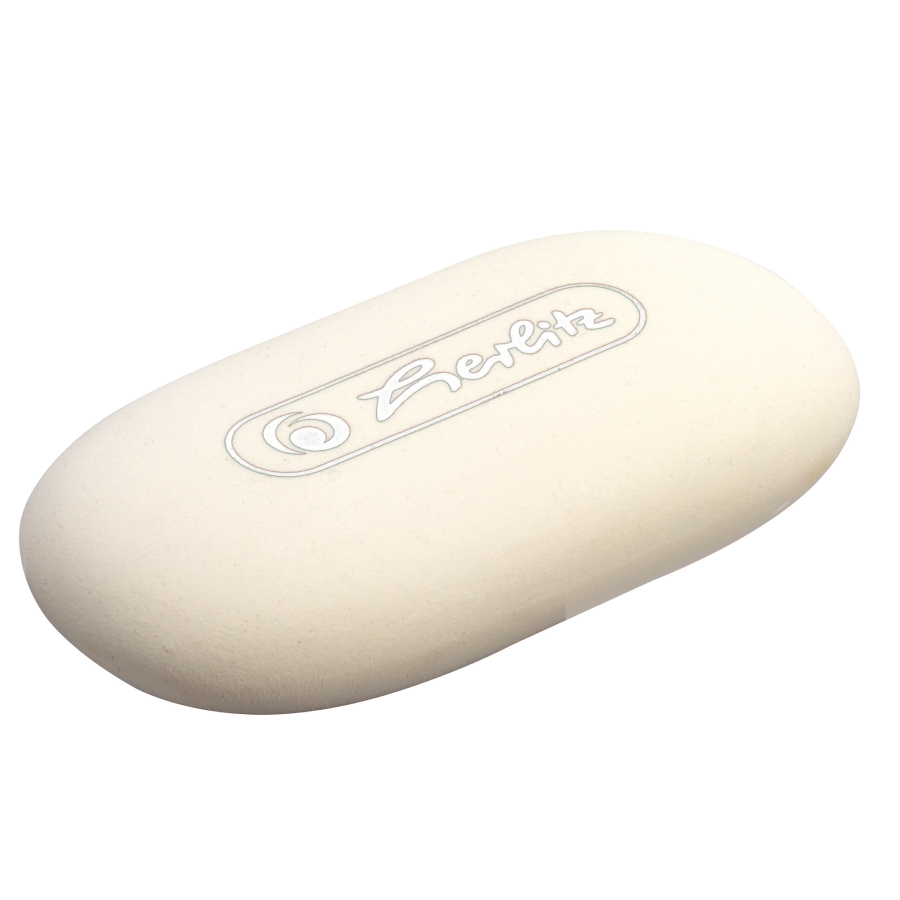 HERLITZ RADIERGUMMI SPECKGUMMI RADIERER OVAL NEU