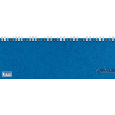 Querkalender 29,7x10,5cm 1 Woche/2 Seiten blau Kalendarium 2026 Querkalender 29,7x10,5cm 1 Woche/2 Seiten blau Kalendarium 2026 - Bild-Darstellung des Produktes 1