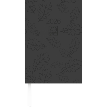 Buchkalender 876 14,5x21cm 1 Tag/1 Seite Recycling schwarz 2026 Buchkalender 876 14,5x21cm 1 Tag/1 Seite Recycling schwarz 2026 - Bild-Darstellung des Produktes 1