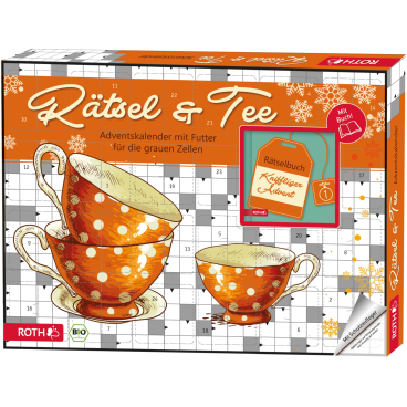 Adventskalender 'Rätsel und Bio-Tee-Adventskalender' bestückt Adventskalender 'Rätsel und Bio-Tee-Adventskalender' bestückt - Bild-Darstellung des Produktes 1