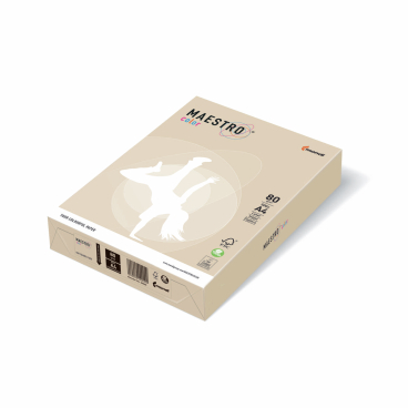 Kopierpapier MAESTRO Color Pastell A4 120g/m² 250 Blatt creme. Kopierpapier MAESTRO Color Pastell A4 120g/m² 250 Blatt creme. - Bild-Darstellung des Produktes 1