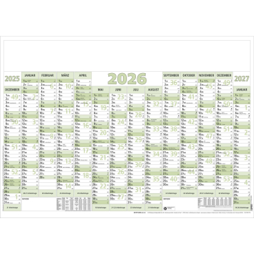 Plakatkalender 919 88x63cm 14 Monate VE=5 Stück gerollt 2026 Plakatkalender 919 88x63cm 14 Monate VE=5 Stück gerollt 2026 - Bild-Darstellung des Produktes 1