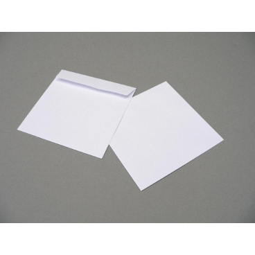 Briefumschläge 165x165mm 100g/qm haftklebend VE=100 Stück weiß Briefumschläge 165x165mm 100g/qm haftklebend VE=100 Stück weiß - Bild-Darstellung des Produktes 1
