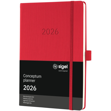 Wochenkalender Conceptum ca. A5over red 192ot 2026 Wochenkalender Conceptum ca. A5over red 192ot 2026 - Bild-Darstellung des Produktes 1