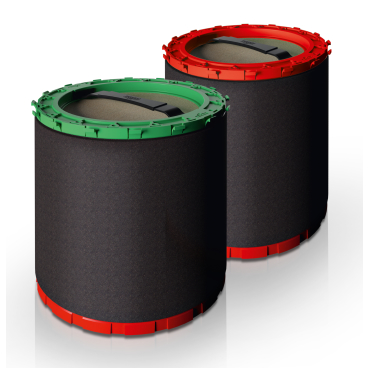 UNGER HydroPower™ Ultra Harz Packs für Ultra Filter L & LC Ultra Pack L, LC, 2x rot 1x grün - Bild-Darstellung des Produktes 1