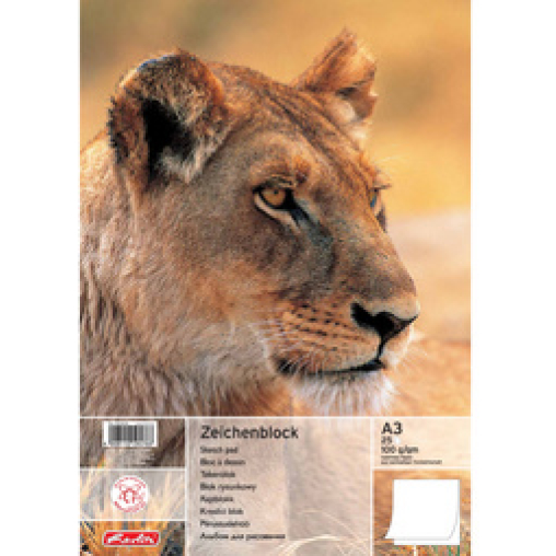 Herlitz Zeichenblock, 10 Blatt, DIN A3