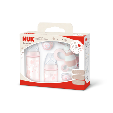 NUK Baby Rose Starter-Set, 5-teilig, rose NUK Baby Rose Starter-Set, 5-teilig, rose
