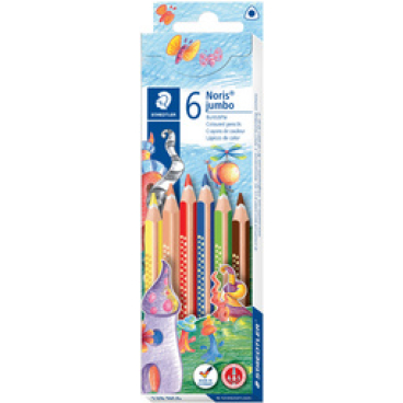 Staedtler Noris® super jumbo Farbstift 1 Packung = 6 Stück, farbig sortiert - Bild-Darstellung des Produktes 1