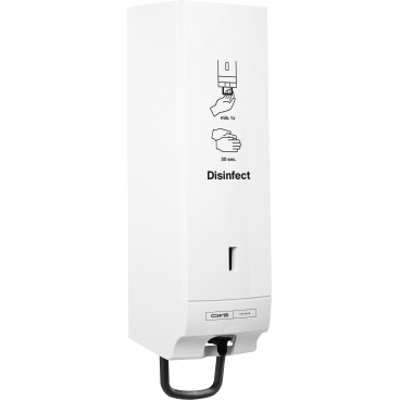 CWS Paradise Disinfect Desinfektionsmittelspender, mit Panel Maße (H x B x T): 328,8 x 80,6 x 110,5 mm - Bild-Darstellung des Produktes 1