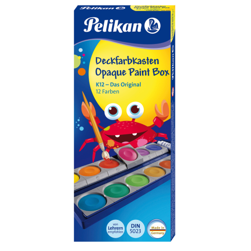 Pelikan K12 Deckfarbkasten, 12 Farben