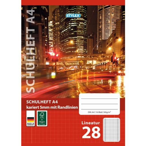 STYLEX® Schulheft, A4