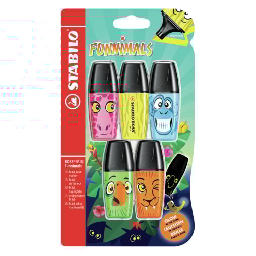 STABILO® Boss Mini Funnimals Textmarker