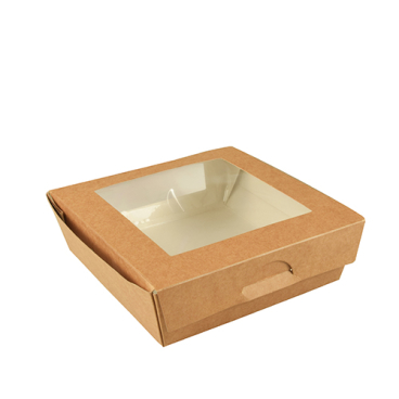 Papstar Pure Feinkostboxen, Pappe 1 Packung = 25 Stück, 1000 ml - Bild-Darstellung des Produktes 1