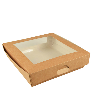 Papstar Pure Feinkostboxen, Pappe 1 Packung = 25 Stück, 1500 ml - Bild-Darstellung des Produktes 1