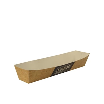 Papstar Pure Good Food Snacktrays Imbissschalen, Pappe 1 Packung = 50 Stück, 3,3 x 18,5 cm - Bild-Darstellung des Produktes 1