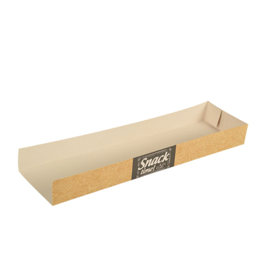 Papstar Pure Good Food Snacktrays Imbissschalen, Pappe 1 Packung = 50 Stück, 7,5 x 28,5 cm - Bild-Darstellung des Produktes 1