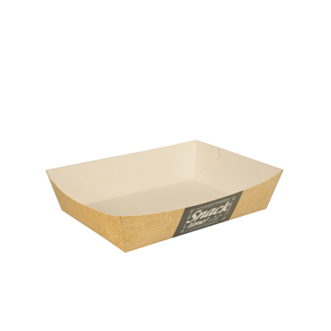 Papstar Pure Good Food Snacktrays Imbissschalen, Pappe 1 Packung = 50 Stück, 11 x 16 cm - Bild-Darstellung des Produktes 1