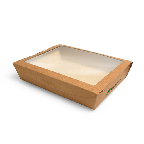 Papstar Pure „100% Fair“ Feinkostboxen, Pappe