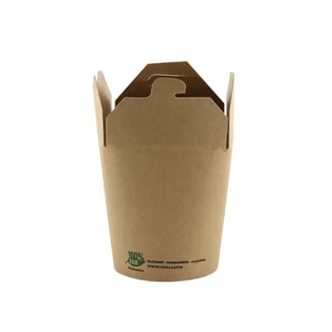 Papstar Pure „100% Fair“ Snackboxen aus Pappe, eckig 1 Packung = 25 Stück, 230 ml - Bild-Darstellung des Produktes 1