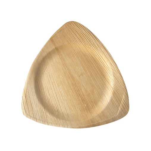 Papstar Pure Teller Palmblatt, 3-eckig