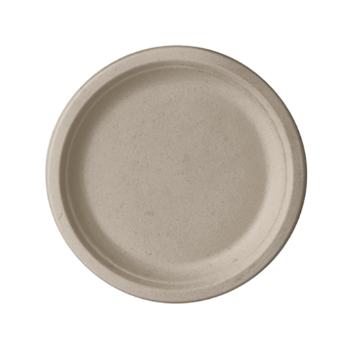 Papstar Pure Teller Zuckerrohr, ungeteilt, natur