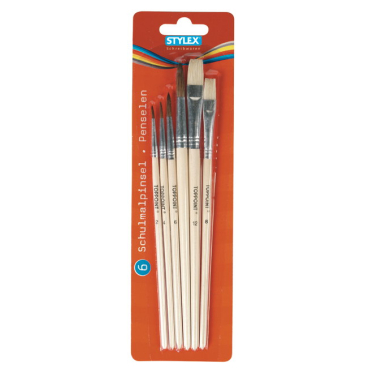 10 Pinsel Pinselset Schulmalpinsel Schulpinsel