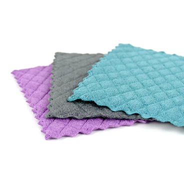 Rezi 3er Mikrofaser Schwammtuch, 20 x 17 cm, grau, petrol, violett 1 Karton = 13 Packungen à 3 Tücher, 20 x 17 cm, 1x grau, 1x petrol, 1x violett - Bild-Darstellung des Produktes 1