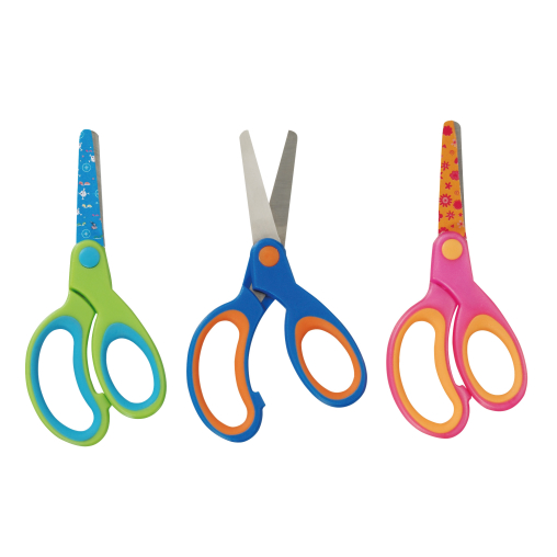 Herlitz Design Bastelschere mit Motiv, rund