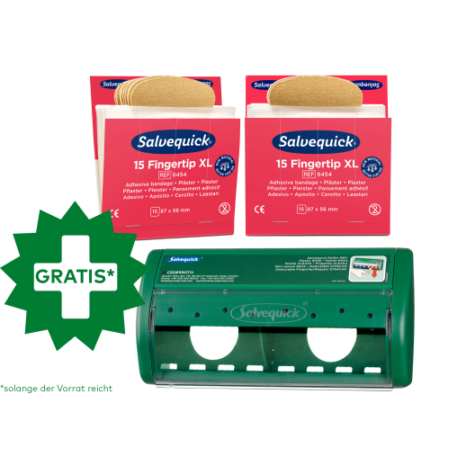 Cederroth Salvequick Fingertip XL Fingerkuppenpflaster + Spender