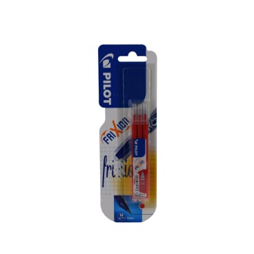 PILOT Frixion Ersatzmine, 3-teilig 1 Set, mittlere Spitze, rot - Bild-Darstellung des Produktes 1