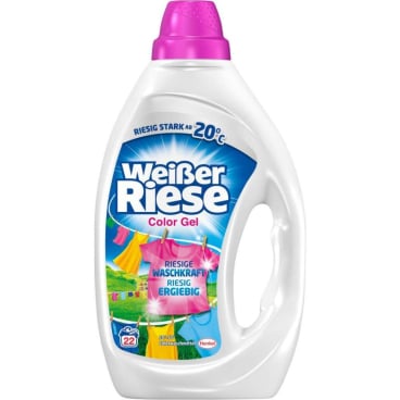 Weißer Riese Color Gel flüssig Waschmittel  990 ml - Henkelflasche, für ca. 22 Waschladungen - Bild-Darstellung des Produktes 1