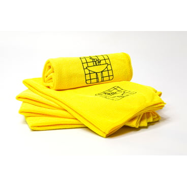Rezi 5er Mikrofaser Noppy PIK gelb, 40 x 40 cm, HACCP Piktogramm Sanitär 1 Packung = 5 Tücher sortenrein gelb, ca. 40 x 40 cm - Bild-Darstellung des Produktes 1