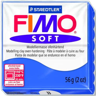 Modelliermasse Fimo soft 56g brillantblau Modelliermasse Fimo soft 56g brillantblau - Bild-Darstellung des Produktes 1