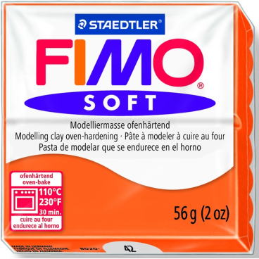 Modelliermasse Fimo soft 56g mandarine Modelliermasse Fimo soft 56g mandarine - Bild-Darstellung des Produktes 1