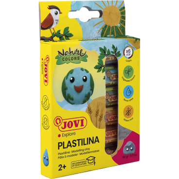 PLASTILINA Knetmasse 6er Schachtel, Naturfarben PLASTILINA Knetmasse 6er Schachtel, Naturfarben - Bild-Darstellung des Produktes 1
