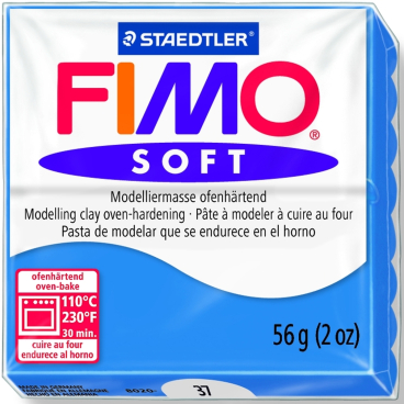 Modelliermasse Fimo soft 56g pazifikblau Modelliermasse Fimo soft 56g pazifikblau - Bild-Darstellung des Produktes 1