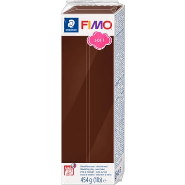 Modelliermasse Fimo soft Kunststoff 454g schokolade Großblock Modelliermasse Fimo soft Kunststoff 454g schokolade Großblock - Bild-Darstellung des Produktes 1
