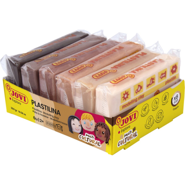 PLASTILINA Multikulturell Knetmasse 6er Schachtel, je 50g, sortiert PLASTILINA Multikulturell Knetmasse 6er Schachtel, je 50g, sortiert - Bild-Darstellung des Produktes 1