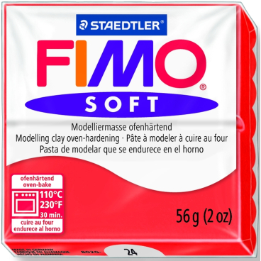 Modelliermasse Fimo soft 56g indischrot Modelliermasse Fimo soft 56g indischrot - Bild-Darstellung des Produktes 1