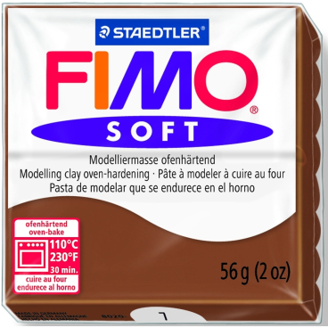 Modelliermasse Fimo soft 56g caramel Modelliermasse Fimo soft 56g caramel - Bild-Darstellung des Produktes 1