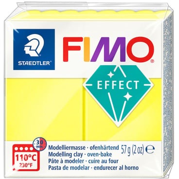 Modelliermasse Fimo Kunststoff 57g effect neon gelb Modelliermasse Fimo Kunststoff 57g effect neon gelb - Bild-Darstellung des Produktes 1