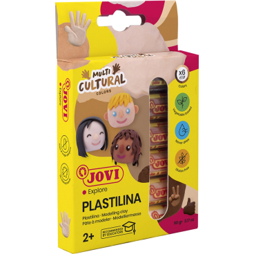 PLASTILINA Knetmasse 6er Schachtel Multikulturelle Farben PLASTILINA Knetmasse 6er Schachtel Multikulturelle Farben - Bild-Darstellung des Produktes 1