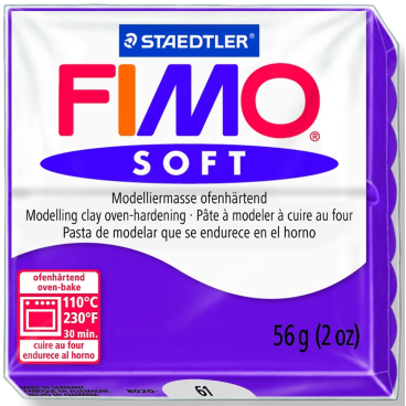 Modelliermasse Fimo soft 56g purpur Modelliermasse Fimo soft 56g purpur - Bild-Darstellung des Produktes 1