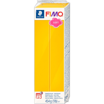 Modelliermasse Fimo soft Kunststoff 454g sonnengelb Großblock Modelliermasse Fimo soft Kunststoff 454g sonnengelb Großblock - Bild-Darstellung des Produktes 1