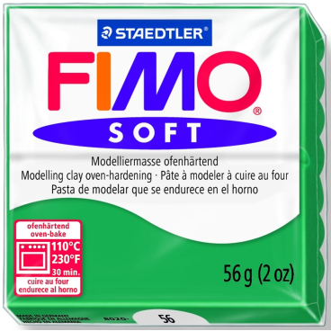 Modelliermasse Fimo soft 56g smaragd Modelliermasse Fimo soft 56g smaragd - Bild-Darstellung des Produktes 1